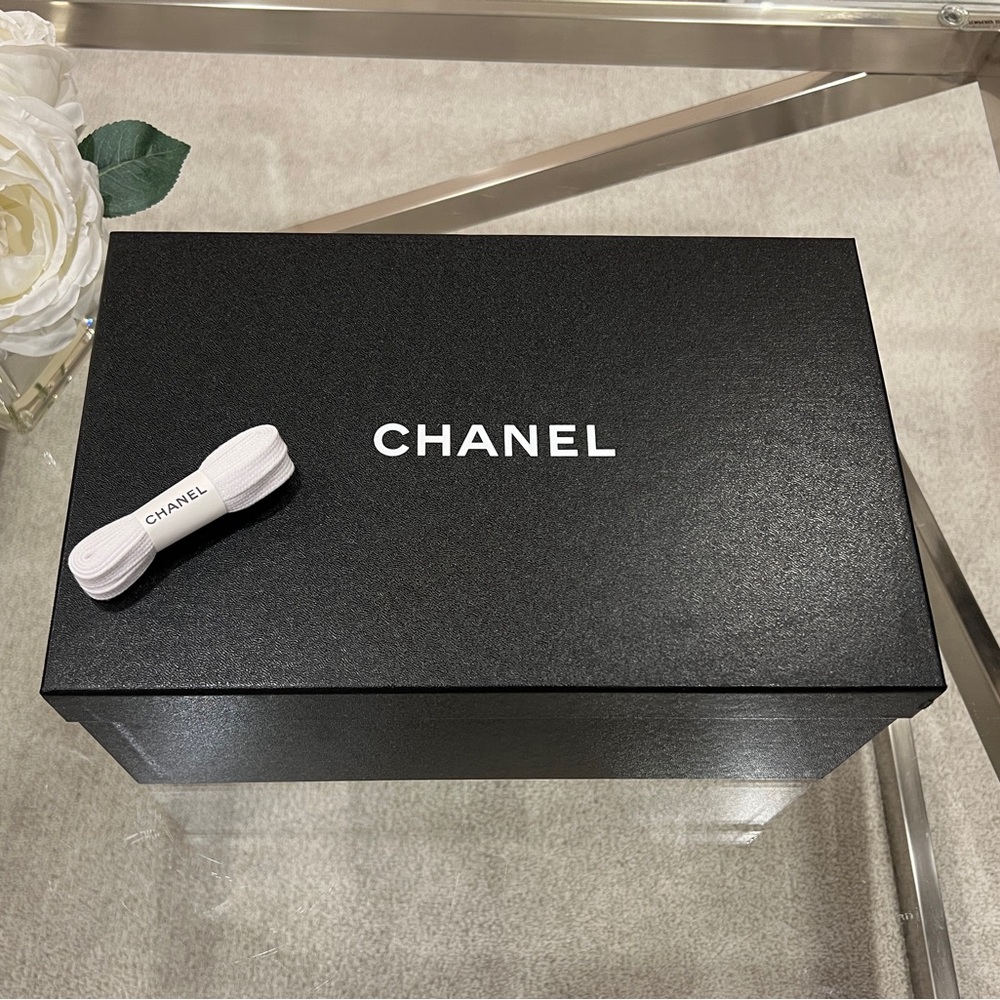 Chanel Shoe Box and Shoelaces